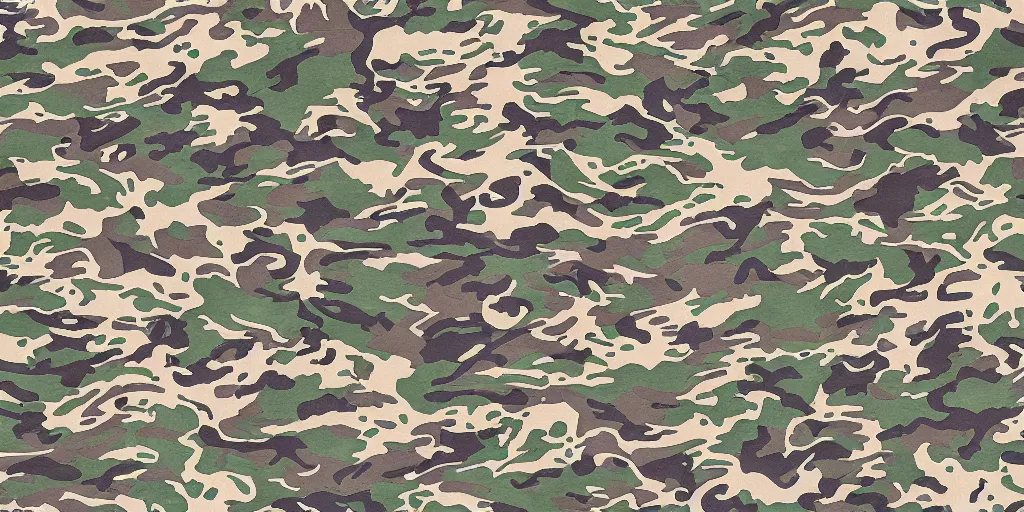 Image similar to detailed Western Dragon camo pattern