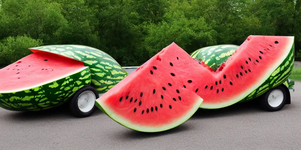 Image similar to watermelon car