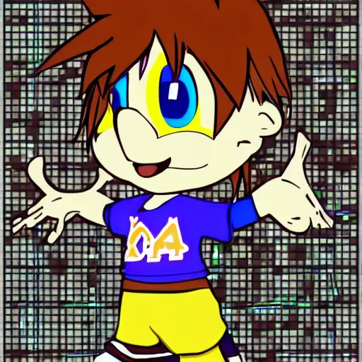 Prompt: Sora in the style of Y2K vector graphics