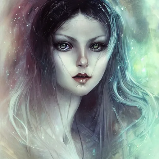 Image similar to a portrait in the style of anna dittmann and luis royo and charles dulac.