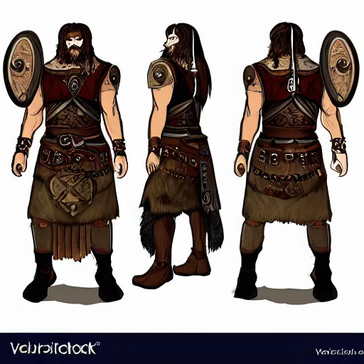 Image similar to rottweiler dressed as a Viking Warrior, drawing, concept art