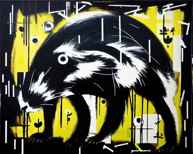 Image similar to artwork by blek le rat