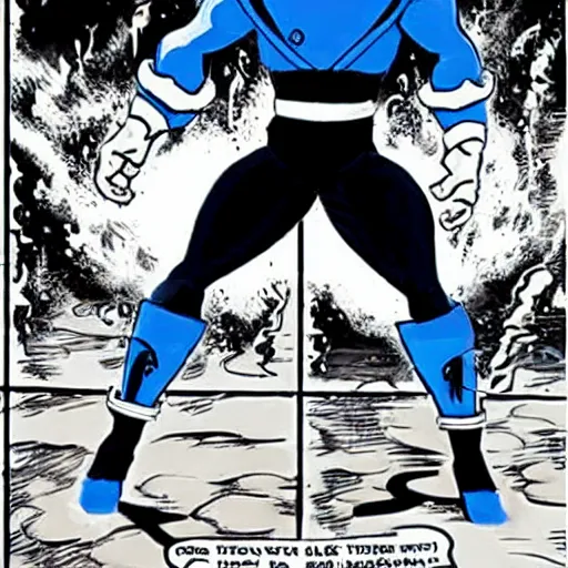 Prompt: subzero from mortal kombat in the style of tintin, comic