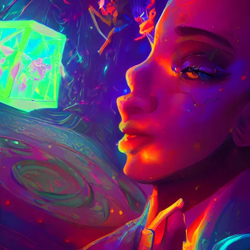 Image similar to skill magic deepdream radiating a glowing aura stuff loot legends stylized digital illustration video game icon artstation lois van baarle, ilya kuvshinov, rossdraws,