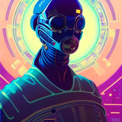 Image similar to high quality high detail portrait of a halo 3 diesel punk character in an alien world, tristan eaton, victo ngai, artgerm, rhads, ross draws, hyperrealism, intricate detailed, alphonse mucha, 8 k, sci - fi, pastel colors, artstation,