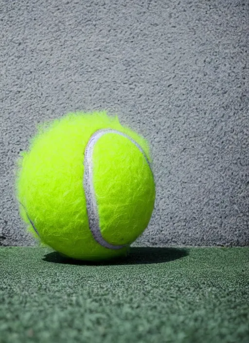 Prompt: full-body photograph of Tennis ball monster , majestic lighting, XF IQ4, 150MP, 50mm, F1.4, ISO 200, 1/160s, natural light