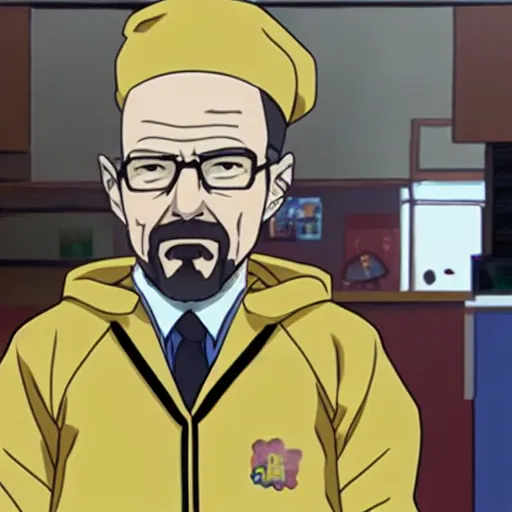 Image similar to walter white in the anime love live