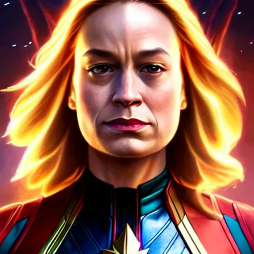 Prompt: portrait painting of captain marvel as a skrull shapeshifter, ultra realistic, concept art, intricate details, eerie, highly detailed, photorealistic, octane render, 8 k, unreal engine. art by artgerm and greg rutkowski and charlie bowater and magali villeneuve and alphonse mucha