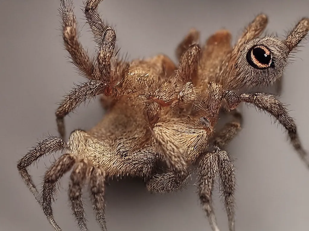 Prompt: close up shots of cute spider