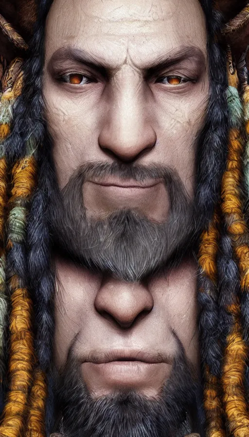 Image similar to portrait of a digital shaman, from warcraft