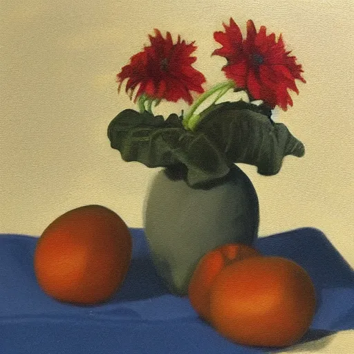 Image similar to still life painting by David Brown, matte,