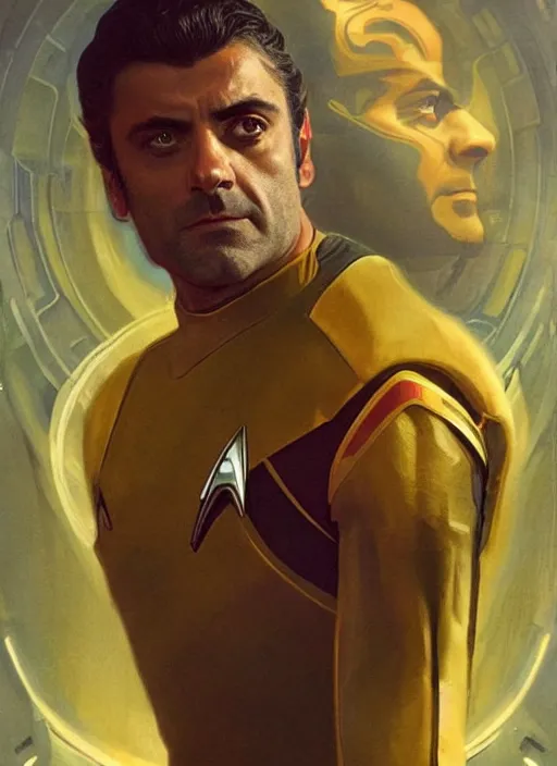 oscar isaac as a star trek captain, a still from star | Stable ...