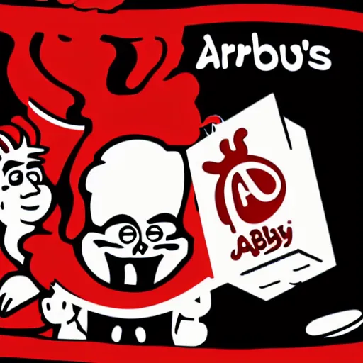 Image similar to arbys in hell