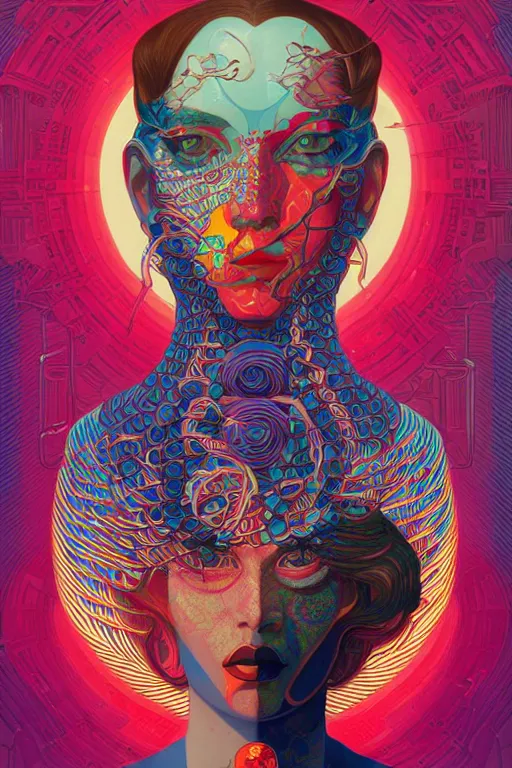 Image similar to portrait of godel's completeness theorem, by tristan eaton, victo ngai, peter mohrbacher, artgerm,