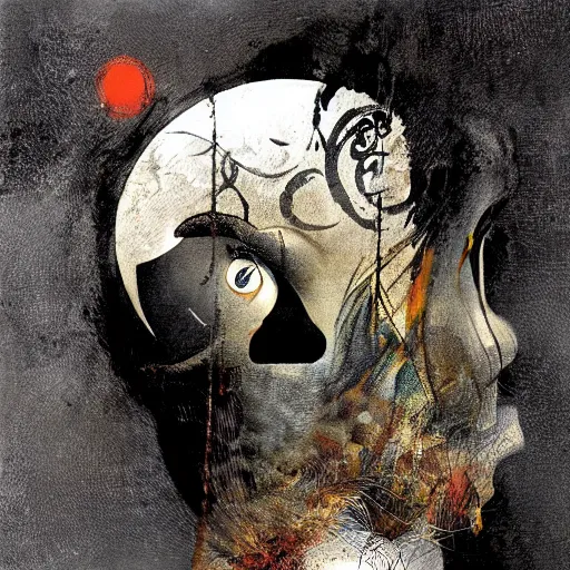 Image similar to no fears, okay one fear, by Dave McKean