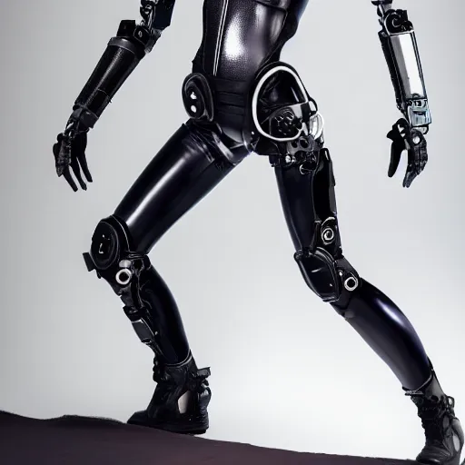 Prompt: photoshoot of emma wattson cyborg