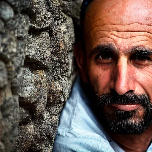 Prompt: israeli man face portrait, photography