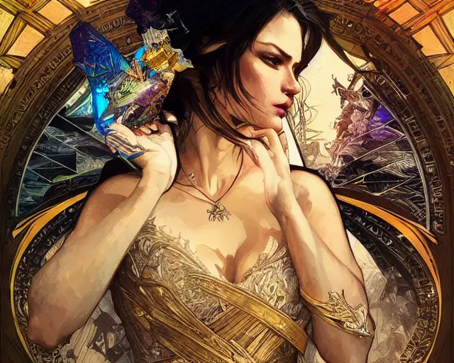 Image similar to photography of derek gores, deep focus, d & d, fantasy, intricate, elegant, highly detailed, digital painting, artstation, concept art, matte, sharp focus, illustration, hearthstone, art by artgerm and greg rutkowski and alphonse mucha