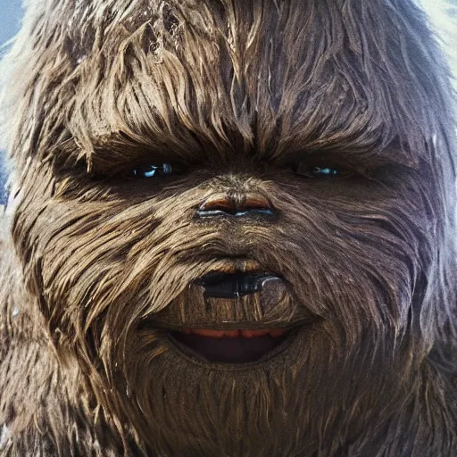 Prompt: hyperrealistic mixed media image of matt damon disguised as an ( ewok ), stunning 3 d render inspired art by istvan sandorfi and greg rutkowski, perfect facial symmetry, realistic, highly detailed attributes and atmosphere, dim volumetric cinematic lighting, 8 k octane extremely hyper - detailed render, post - processing, masterpiece,