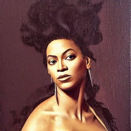 Image similar to beyonce by caravaggio
