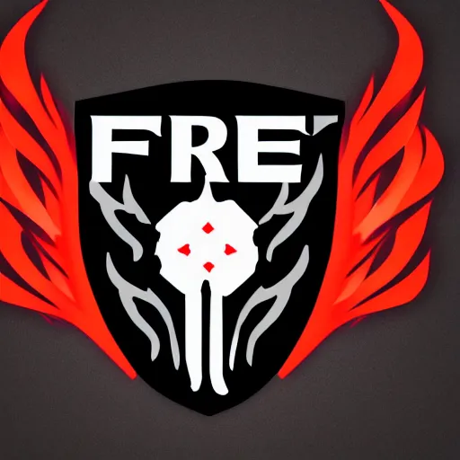 Image similar to fire logo, single color, black background.