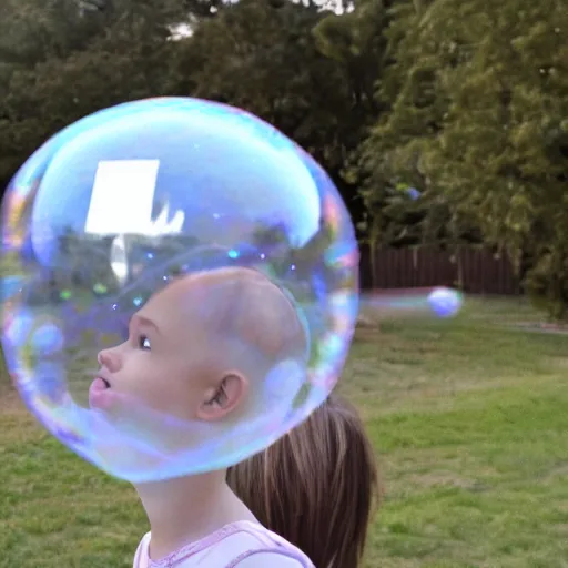 Image similar to bubble head