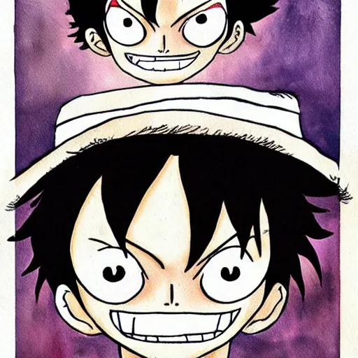 Prompt: monkey d luffy by neil gaiman