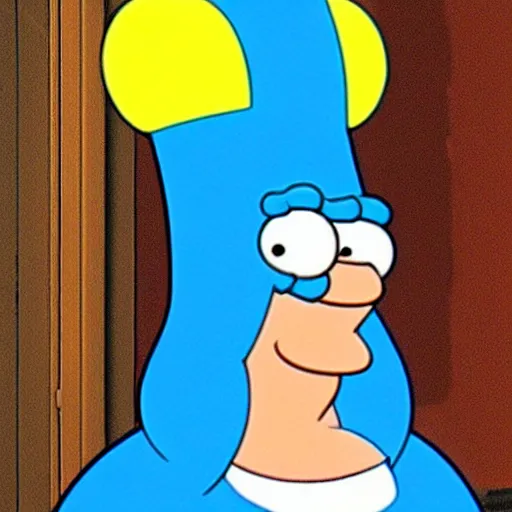 Prompt: peter griffin dressed as marge simpson