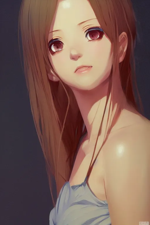 Prompt: a girl with puppy eyes, full shot, intriguing outfit, fine - face, realistic shaded perfect body, fine details. night setting. very anime style. realistic shaded lighting poster by ilya kuvshinov katsuhiro, magali villeneuve, artgerm, jeremy lipkin and michael garmash, rob rey and kentaro miura style, trending on art station