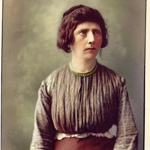 Prompt: 1 9 1 0 colour photo of a woman