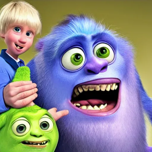 Image similar to boris johnson in monsters inc