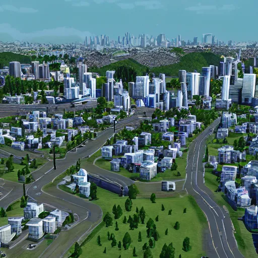 Prompt: Cities Skylines