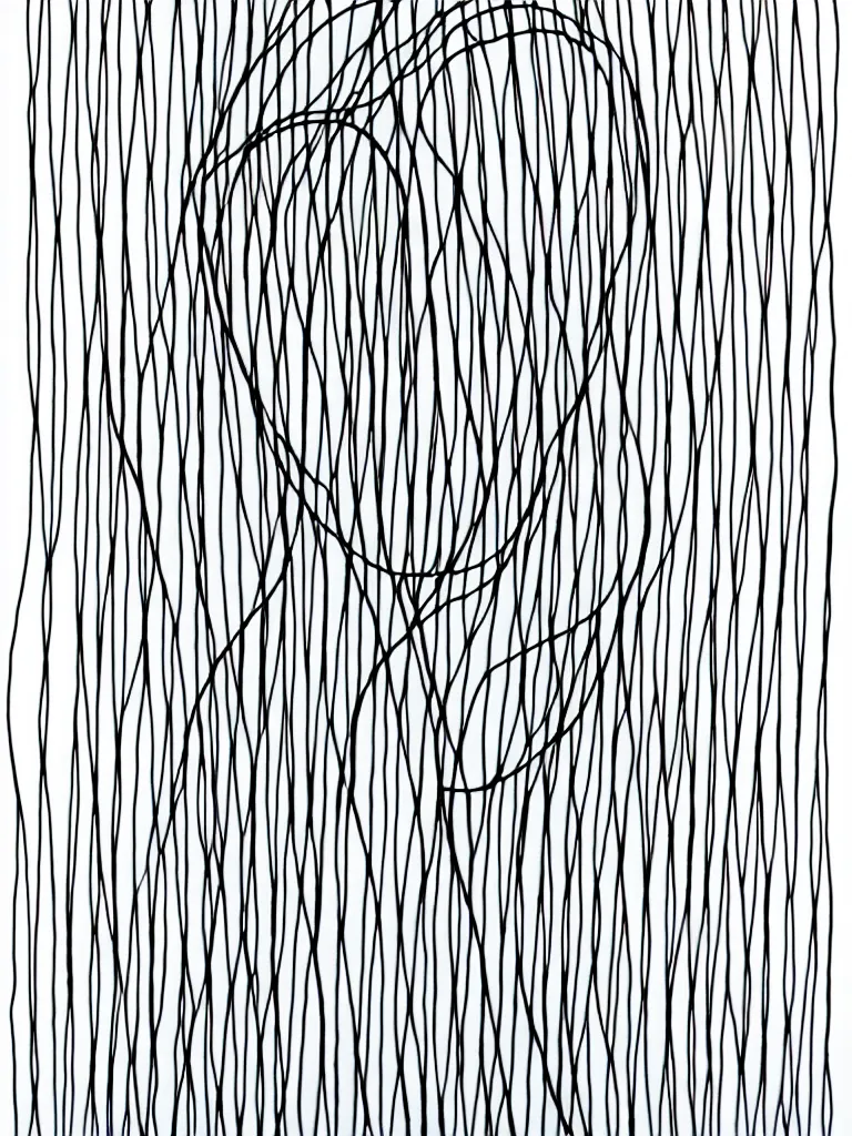 Image similar to wire art portrait, minimal and elegant, inspired by single line drawings from gejza schiller, the bauhaus, henri matisse.