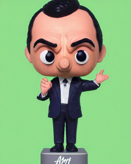 Prompt: mr bean as a funko pop!, studio lighting, white background, single body, no shadow, blender, trending on artstation, 8 k, highly detailed