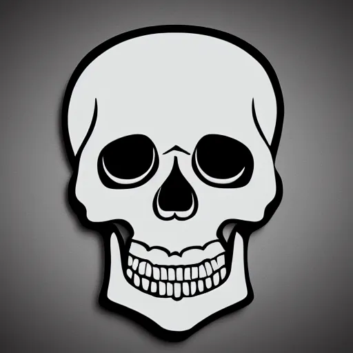 Image similar to skull logo in 3d