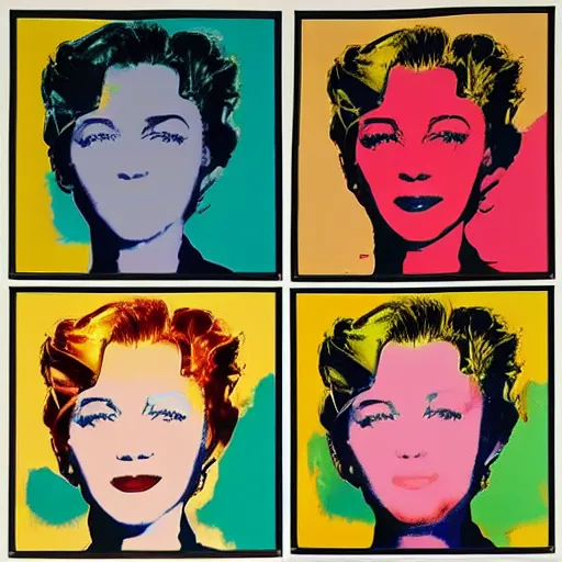 Prompt: andy warhol painting