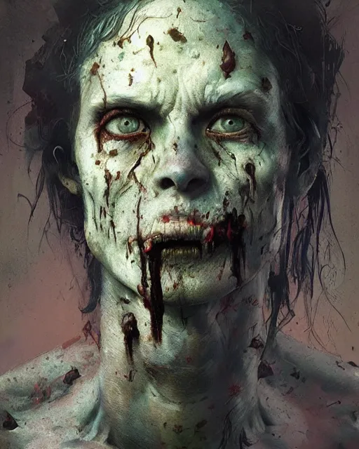 Prompt: hyper realistic photo portrait rathead zombie cinematic, greg rutkowski, james gurney, mignola, craig mullins, brom
