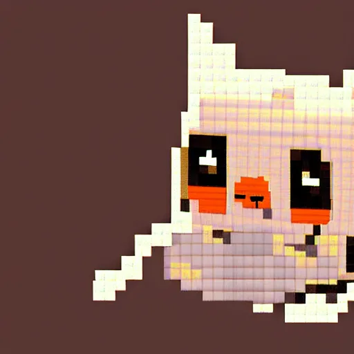 Image similar to pixel art of a cat