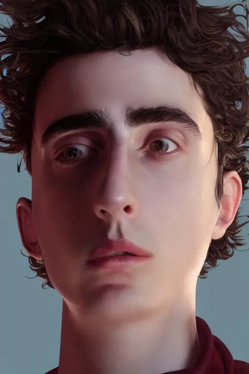 Prompt: Timothee Chalamet, portait photo, profile picture, hyperrealistic, concept art, octane render, unreal engine 5, digital art, high quality, highly detailed, 8K, cute, defined face, elegant clothes, trending on DeviantArt