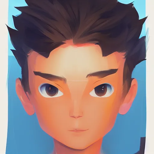 Image similar to face icon stylized minimalist nintendo ds, loftis, cory behance hd by jesper ejsing, by rhads, makoto shinkai and lois van baarle, ilya kuvshinov, rossdraws global illumination