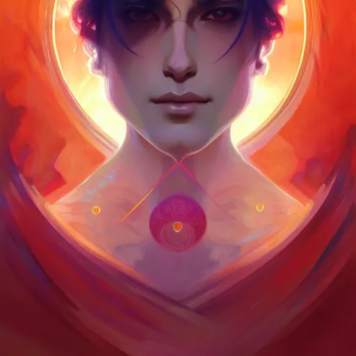 Prompt: chakra diagram, sacral chakra, detailed, elegant, highly detailed, digital painting, artstation, concept art, smooth, sharp focus, illustration, art by Krenz Cushart and Artem Demura and alphonse mucha