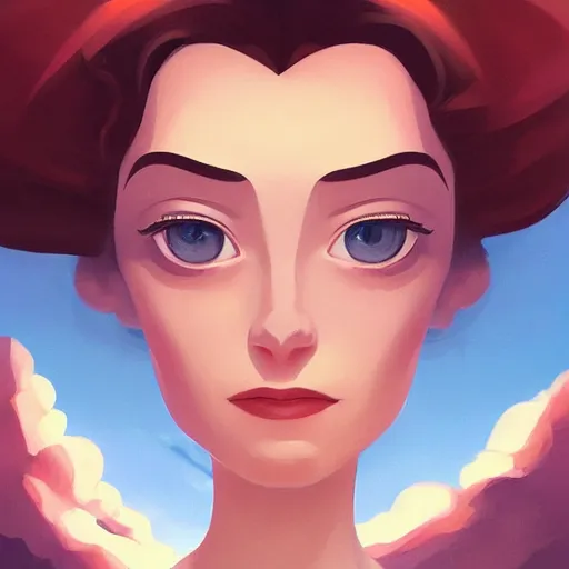 Image similar to face icon stylized minimalist gone with the wind 1 9 3 9, loftis, cory behance hd by jesper ejsing, by rhads, makoto shinkai and lois van baarle, ilya kuvshinov, rossdraws global illumination