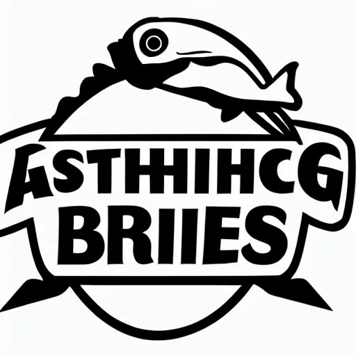 Prompt: a vector logo of a fishing business