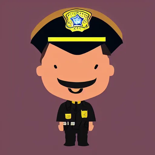 Prompt: “Donut dressed as police officer, digital art, 4k, award winning”