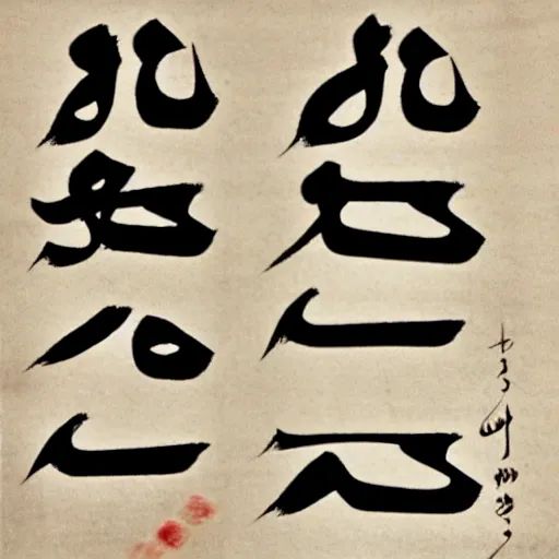 Image similar to poem written in arabic chinese script