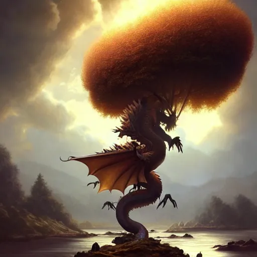 Prompt: bob ross!!! riding!!! a dragon!!, giant afro!, model pose, ultra realistic, concept art, intricate details, highly detailed, photorealistic, octane render, 8 k, unreal engine. art by artgerm and greg rutkowski and alphonse mucha