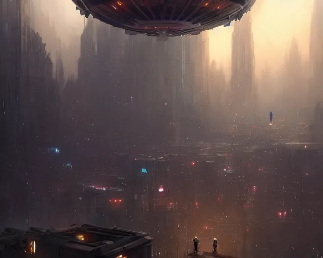 Image similar to great city of the lantern of time, a sci-fi digital painting by Greg Rutkowski and James Gurney, trending on Artstation, eerily beautiful, highly detailed