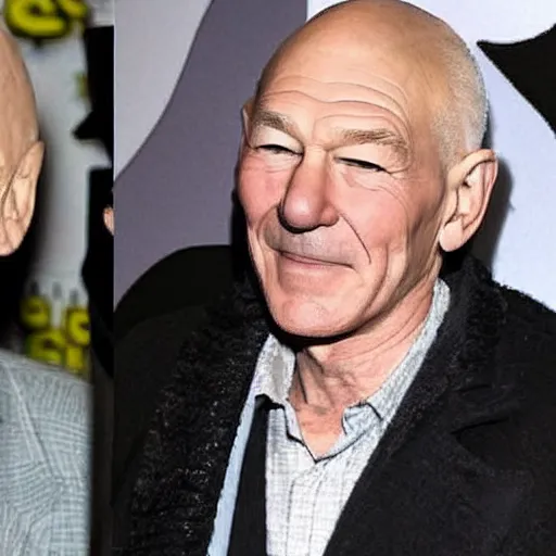 Image similar to patrick stewart mixed with ian mckellen