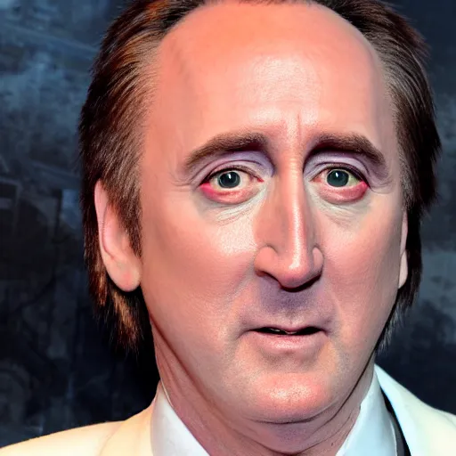 Prompt: brent spiner as Nicholas Cage