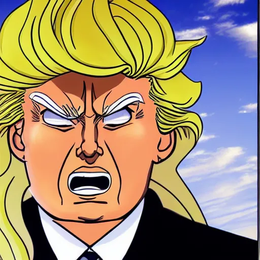 donald trump as the female titan in the style of | Stable Diffusion